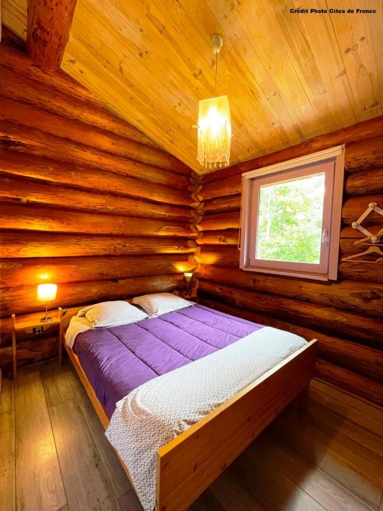 Pialous:Chalet en rondins avec Espace Détente La Chapelle-d'Aurec Esterno foto